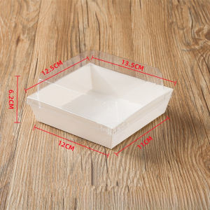 [READY STOCK] Transparent Plastic Cover Kraft White Bakery  50s | Sandwich Cake Pastry Packaging |  Kek Roti