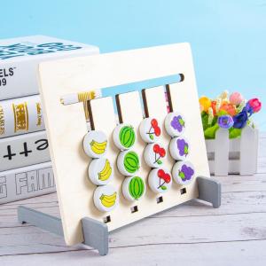 GUK Mainan Edukasi Anak Papan Cocok Warna 4 Bulat Kecil Montessori Intelligence Anak Logic Game MI-01 COD