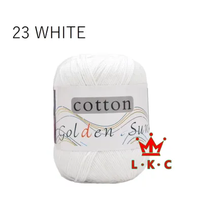 AC01 🇲🇾Stok Sedia Ada🇲🇾 现货 Benang Kait Golden Sun 100% Cotton Yarn 纯棉线 Pure Cotton Yarn Soft Yarn Crochet Benang Lembut