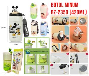 Tumbler Termos Stainless Karakter Kartun BZ-2350 Tumbler Minum Tahan Panas 420ML BPA Free