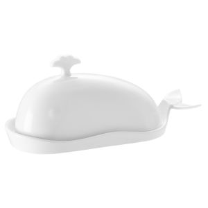 fMBB Cute Butter Dish - Whale Shape Butter Box for Fridge Kitchen Storage（With Cutting Tool）