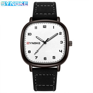 Factory-made quartz watch sporty retro fashionable simple design leather strap quartz watch student wristwatch trendy and unique