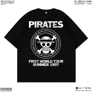 KIZARU Heavyweight Boxy Oversized 16s T-Shirt Anime Straw Hat PIRATES WORLD TOUR