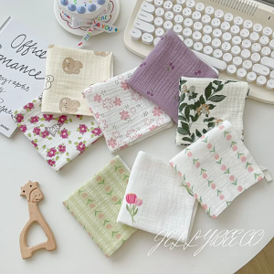 Comfortable Cotton Baby Burp Cloths Toddler Face Towel Practical Baby Cares Towel Multipurpose Newborns Cotton Towel Large