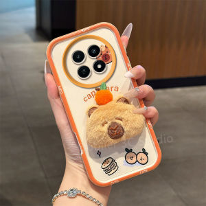 เคสโทรศัพท์ Realme 13 12 11 Realme 12X 11X 5G เคสดีไซน์ใหม่น่ารัก3D สามมิติเคสป้องกันเลนส์ซิลิโคนนิ่มพร้อมสายคล้อง