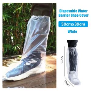 2Pcs Waterproof Rain Rainproof Foot Overshoes Disposable Raincoat Plastic Shoe Cover Protective Rubber Wear