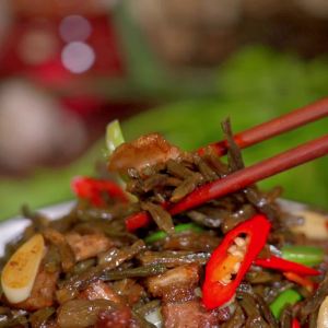 New Tender Dried Green Beans 250g Hunan Specialty Homemade Dried Cowpeas Long Beans Loose Dried Goods