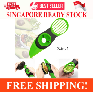 3 IN 1 AVOCADO SLICER AVOCADO CUTTER FRUITS & VEGETABLE PEELER KITCHEN TOOLS MULTI FUNCTIONAL AVOCADO KNIFE WORKS CUTTER SLICER MASHER PEELER FOR KIWI DRAGON FRUIT