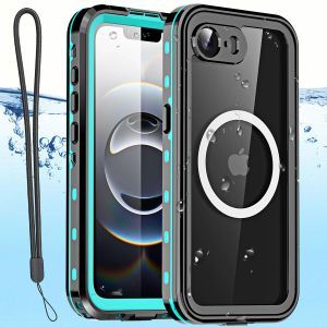 IP68 Waterproof Case for iPhone 17e Case/iPhone 16e Case [Fit for MagSafe] Built-in Screen Protector 360 Full Body Protection Dustproof Shockproof Fully Sealed Underwater Cover