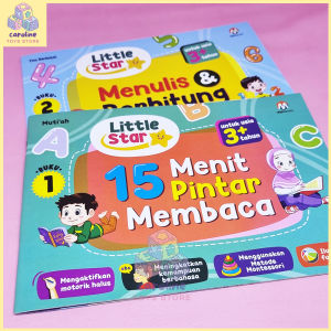 Buku Belajar Membaca Little Star 15 menit Pintar Membaca Isi 2 Buku