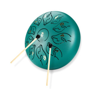 【In Stock】Handpan Tongue Drum 6 Inch 11 Tone Mini Steel Tongue Drum Yoga Meditation Percussion Musical Instrument For Beginners Adults Kids Comes With Bag Mallets And Picks