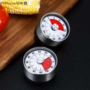 WP💓💛💖 Kitchen Timer Time Reminder 60 Minutes Magnet Round Shape Kitchen Tools Countdown Alarm Reminder Mechanical Cooking Timer