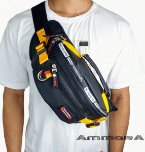 Tas Selempang Pria Anti Air Waistbag Waterproof POLO AMSTAR Fashion Sporty