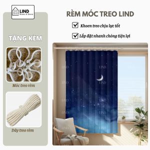Rèm Móc Treo Rido Lind Home Rèm Che Nắng Ngăn Phòng Ngủ Gác Trọ Nhiều Mẫu Đẹp