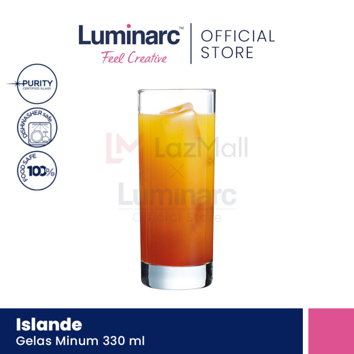 Luminarc Gelas Minum Islande 33 Cl Lazada Indonesia 2844