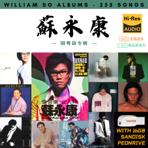 [255首] USB Pendrive Music 音乐USB 苏永康国粤语专辑 mp3 超高音质 16gb 流畅播放 William So Songs 车载音乐
