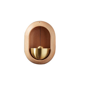 Wooden Japanese Wind Chime Hanging Ornament Magnetic Suction Door Type Solid Wood Brass Creative Refrigerator Housewarming Doorbell Wind Chimes Lucky Charm 2026