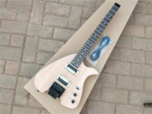Semi Finished Special Shaped 6 Strings Headless Electric GuitarMahogany Body&Normal 24 Frets Rosewood Fingerboard Include All Hardware No Paint Diy Guitar Kits BJ388