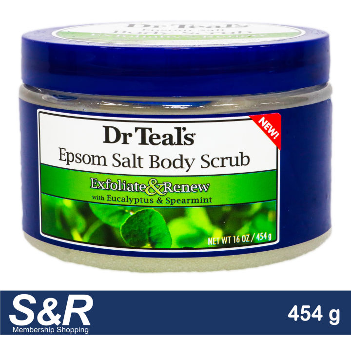 Dr Teals Exfoliate And Renew With Eucalyptus And Spearmint Epsom Salt Body Scrub 454 G Lazada Ph 3961