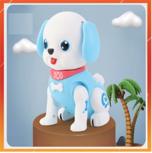 Đồ chơi giáo dục chú chó chạy pin di chuyển nhảy âm thanh cho bé từ sơ sinh