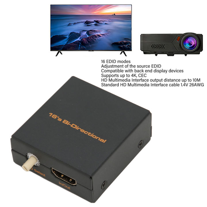 EDID Manager 16 EDID Modes Support 4K CEC HD Multimedia Interface EDID ...
