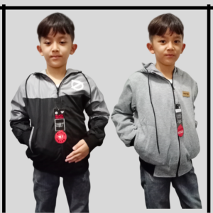 Jaket parasut bolak-balik junior