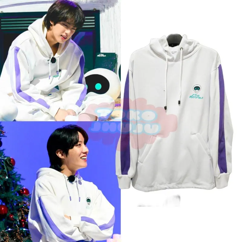 Hoodie Kim Seokjin Wootteo The Astronaut Mint Logo Lazada Indonesia