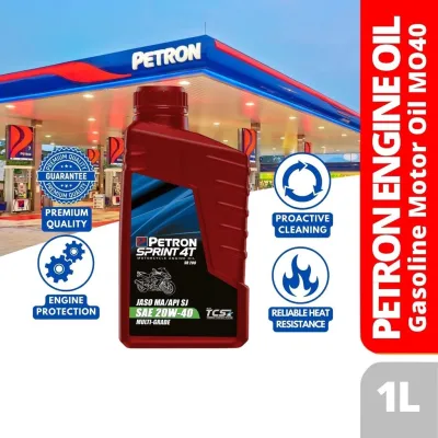PETRON Sprint 4T SR200 (RIDER) Multigrade 20W40 - High Performance Motorcycle Oil 1L for All Engine