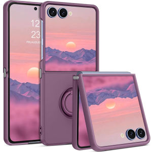 for Samsung Galaxy ZFlip 8 Case Z Flip 7 CaseKickstand Rotate Ring Holder Slim Soft Liquid Silicone Shockproof Protective Case for Galaxy Z Flip 7 FE CaseZ Flip 6 CaseZ Flip 5 Case