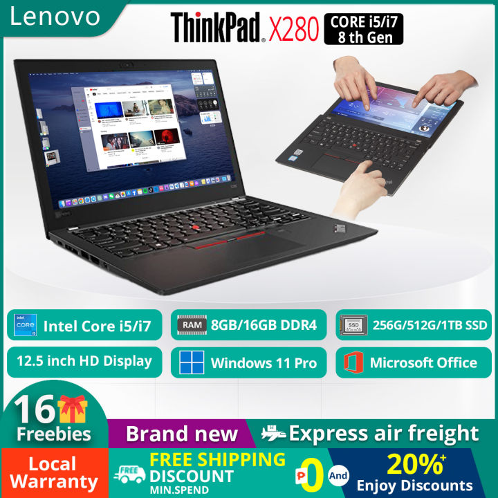 Does Lenovo Laptop Come With Microsoft Office Lenovo ThinkPad X280 Laptop - Ultra-thin 12.5" FHD / Intel Core i5 i7