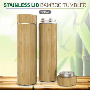 Quali-Products - Bamboo Tumbler High Quality Vacuum tumbler 500ml