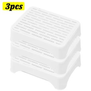 3pcs Plastic Grow Nursery Pots Cat Grass Germination Tray Pet Parrot Grass Soilless Hydroponic Bean Seedling Tray Garden Supplies