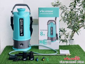 เครื่องพ่นยาแบตเตอรี่ ลิเธียม 5ลิตร 8 ลิตร วีโกเทค ( แบต 2 ก้อน ) เล็ก น้ำหนักเบา ใช้งานสะดวก แถมNS-10