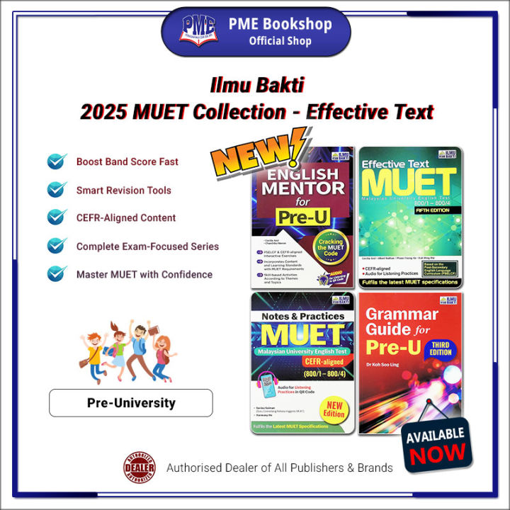 【PME Bookshop】 (2025) Ilmu Bakti: MUET Collection – English Mentor ...