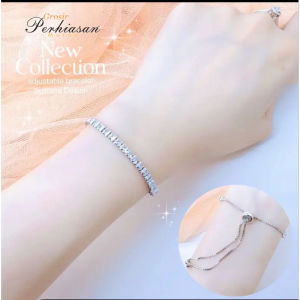 Gelang Serut Full Permata Lapis Emas Fhasioan Yaxiya Terbaru 24K