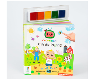 Hinkler | CoComelon Old Macdonald Finger Prints | Fingerprint Activity Book | Finger Painting for Toddlers | Fingerprint Ink Pad | Nursery Rhymes for Babies