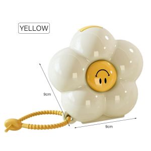 Cute Flower Portable Medicine Box Five-compartment Sealed Earrings Jewelry Portable Storage Box