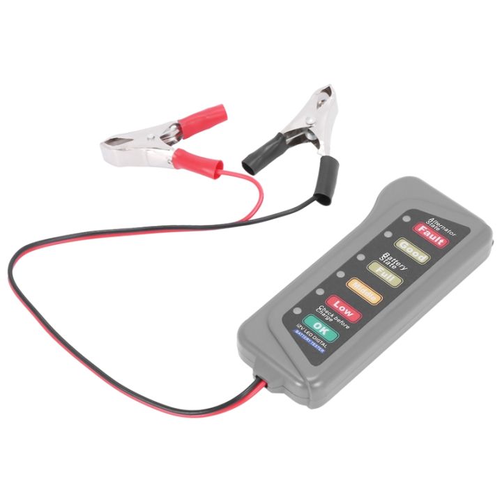 12V Car Battery & Alternator Tester - Test Battery Condition ...