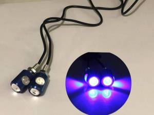 2Pcs Motorcycle LED eagle eye Lights Signal Lights Brake Lights License Plate Light Eagle Eye Lights