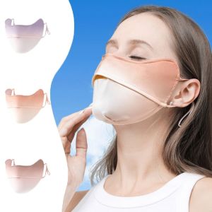 PENGA Thoáng khí Khẩu trang đi xe đạp Mạng che nắng Khăn che chống tia UV Lụa băng Gradient nạ gini nạ chống nắng mùa hè nạ lái xe Mũ che nắng nữ