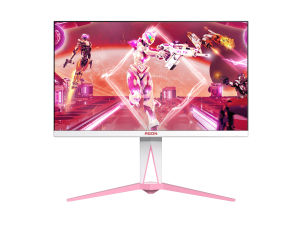 *Local SG Seller* AOC AGON 27" QHD Premium Gaming Monitor (AG275QXR) PINK 2K QHD IPS LED GAMING 170HZ HDR400 HDMI | 2560 × 1440 at 170Hz(OC) – DisplayPort1.4 | ● 1ms ● G-Sync Compatible ● DisplayHDR 400
