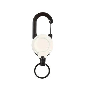 Nurm Retractable Key Reel with Carabiner Clip Steel Wire Anti-Lost Key Holder Multi-Tool Outdoor Keychain
