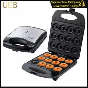 【UEB】12-Hole Waffle Donut Machine Double-Sided Heating Electric Doughnut Maker for Kid-Friendly Breakfast/Snacks/Desserts
