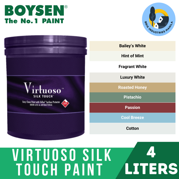 Boysen Virtuoso Silk Touch 4L Interior Paint – Luxurious Silk Finish ...