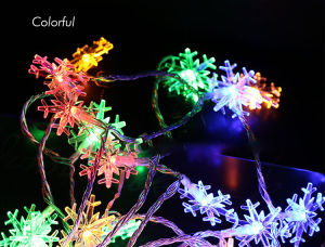 EF Lampu Tumblr Snow 85 Meter Lampu Natal Keping Salju Snowflake OPP Dekorasi