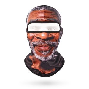 YING39292 Breathable Funny Face Quick Dry Sun Protection Prank Face Hood Stylish Full Coverage Full Face Headwear Skiing