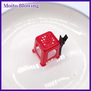 Moito Simulate Fun Unique Red Stools Hairpin Funny Hair Clips Hair Accessories