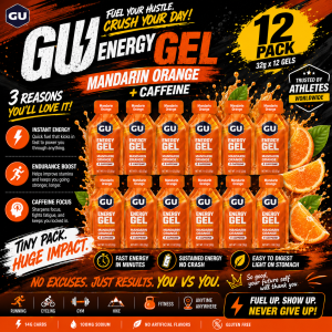 GU Energy Gel Mandarin Orange 12 Pack ( Best before 11/2026)