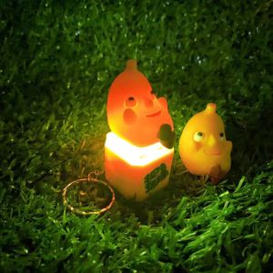 clu Cartoon Sakyamuni Wooden Fish Electronic Button Sounding Toys Keychain Stress Relief Fidget Toys Bag Pendant ulc