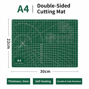 SOFTHOME A3/A4 Size PVC Double Sided Paper Cutting Mat Self Healing cutting Mat for Hand Tool Cutter Thickened